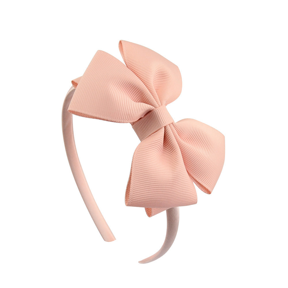 Ribbed Ribbon Children's Bowknot Headband Set