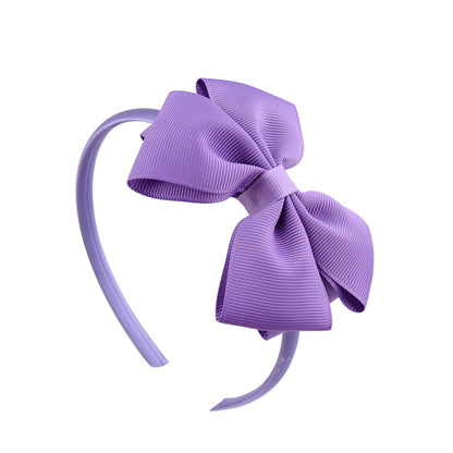 Ribbed Ribbon Children's Bowknot Headband Set