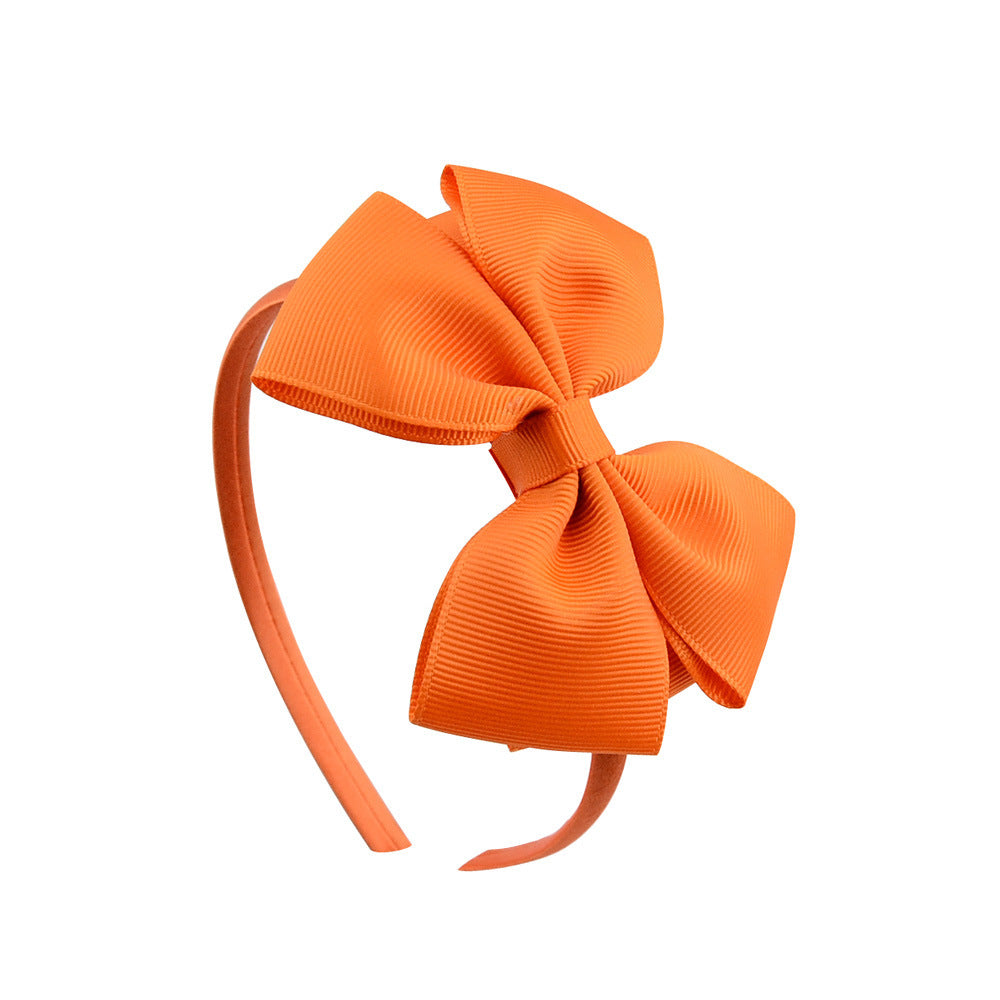 Ribbed Ribbon Children's Bowknot Headband Set