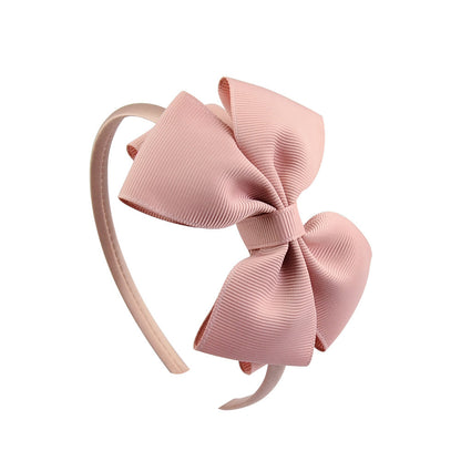 Ribbed Ribbon Children's Bowknot Headband Set