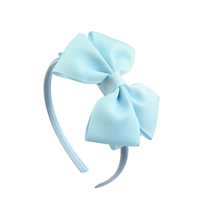 Ribbed Ribbon Children's Bowknot Headband Set