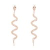 New  Inlaid  Diamond Snake Earrings