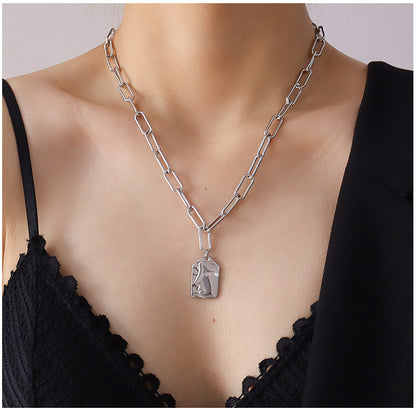 Fashion All-match  Three-layer Irregular Freshwater Necklace