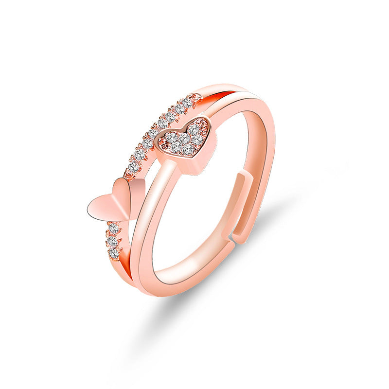 New Korean Creative Heart-to-heart Ring