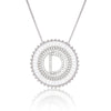 Platinum 26 English Alphabet Inlaid Zirconium Necklace