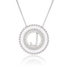 Platinum 26 English Alphabet Inlaid Zirconium Necklace