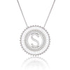 Platinum 26 English Alphabet Inlaid Zirconium Necklace