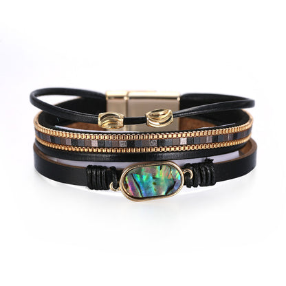 Simple Bohemian Multi-layered Bracelet