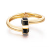 Retro Zircon Square Diamond Multicolor Gold-plated Bracelet