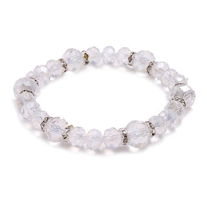 Simple Beaded Crystal Bracelet