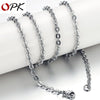 New Titanium Steel Chain Single O Word Necklace