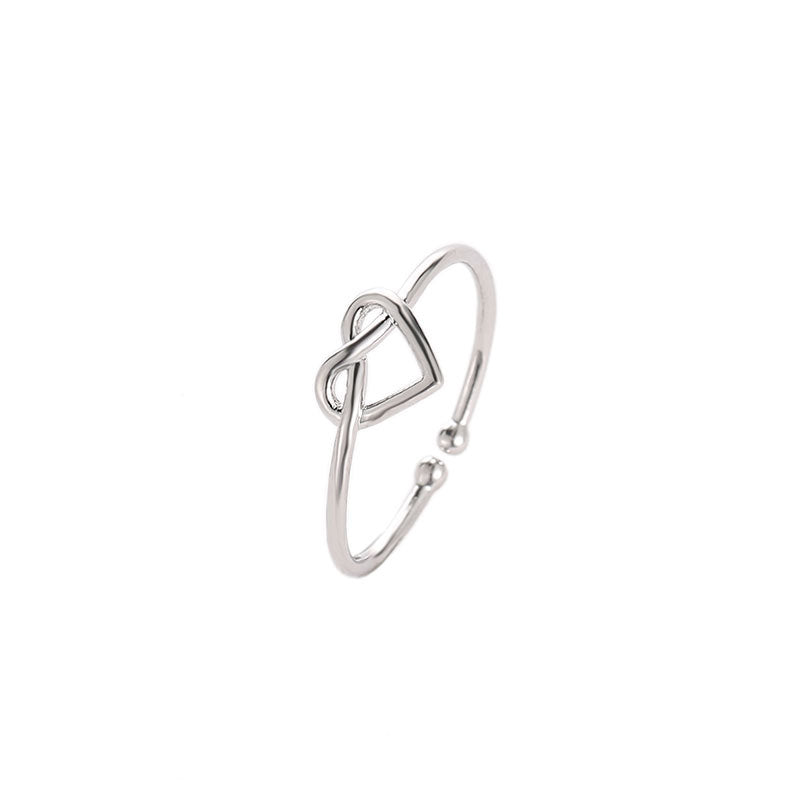 Simple Style Heart Metal No Inlaid Women's