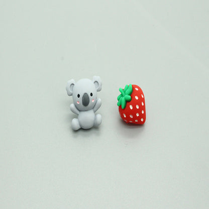 Korean Cute Asymmetrical Resin Earrings