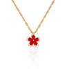 Fashion Flower Alloy Plating Necklace