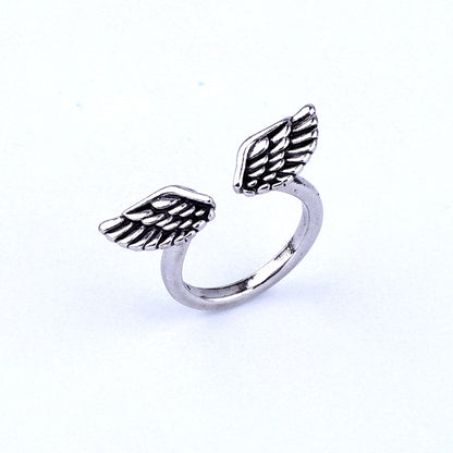 Korean Retro Wings Opening Adjustable Ring