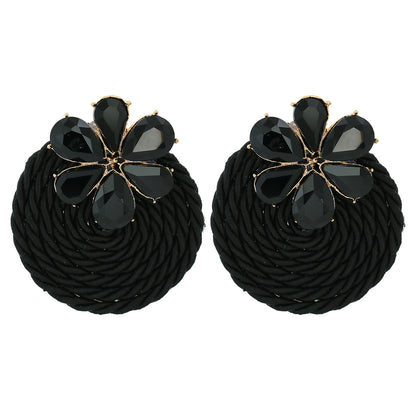 Fashion Hand-woven Round Earrings