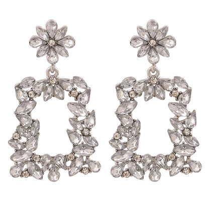 Retro Alloy Diamond Earrings Wholesale