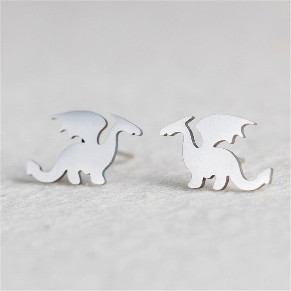 Fashion Animal Stainless Steel No Inlaid Earrings Ear Studs