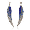 Retro Lady Novelty Wings Plating Alloy Artificial Gemstones Earrings