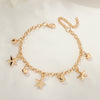 Simple Shell Starfish Diamond Anklet Wholesale