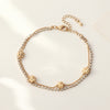 Simple Shell Starfish Diamond Anklet Wholesale