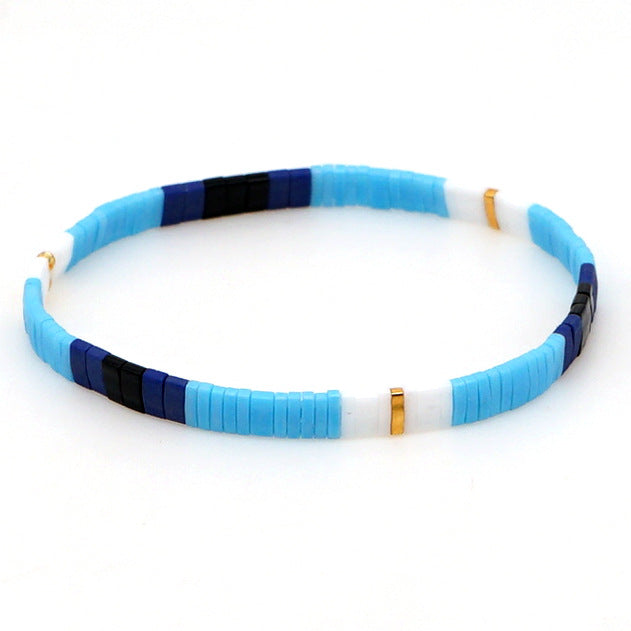 Fashion Tila Bead Woven Multi-layered Bracelet