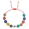 Fashion Multicolor Acrylic Gold Bead Bracelet