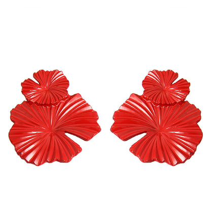 Fashion Geometric Flower Alloy Earrings Wholesale