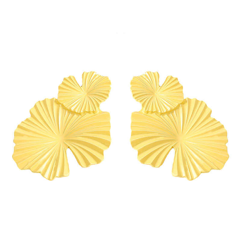 Fashion Geometric Flower Alloy Earrings Wholesale