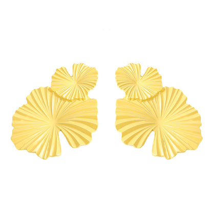 Fashion Geometric Flower Alloy Earrings Wholesale