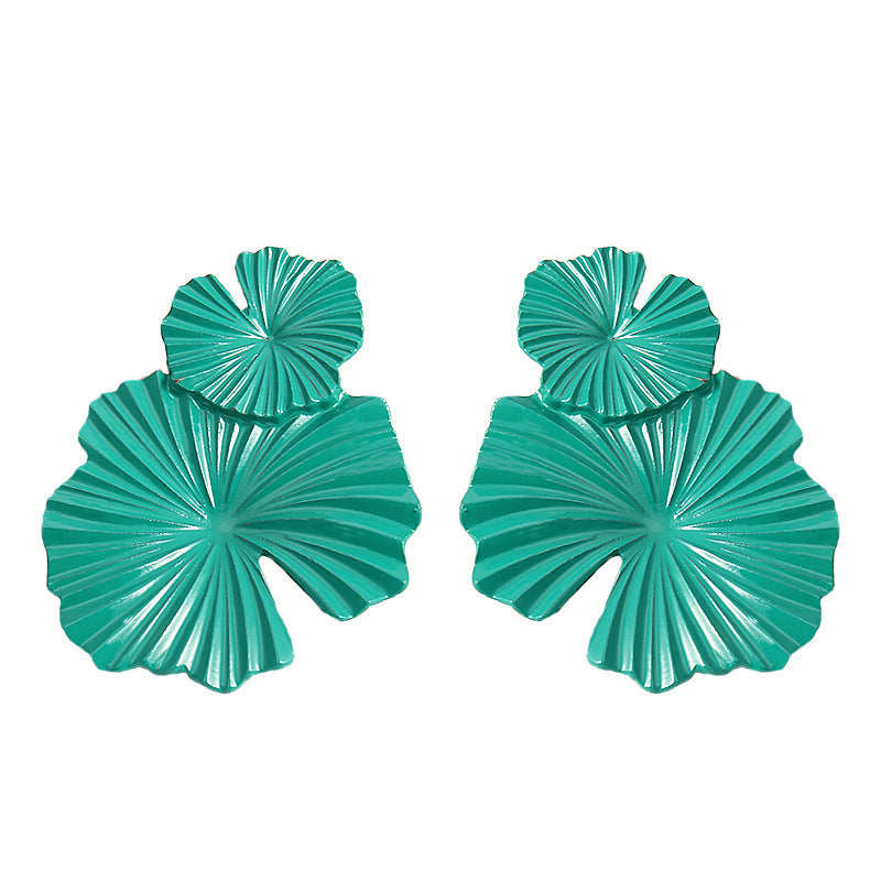 Fashion Geometric Flower Alloy Earrings Wholesale