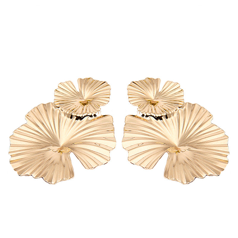 Fashion Geometric Flower Alloy Earrings Wholesale