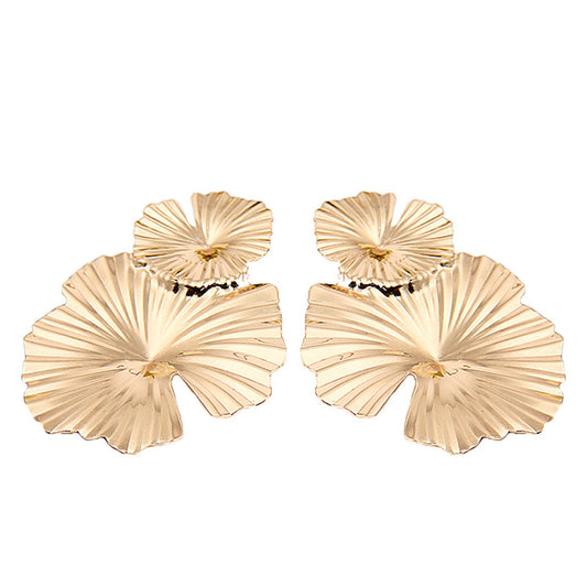 Fashion Geometric Flower Alloy Earrings Wholesale