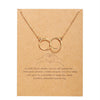 Retro Circle Butterfly Pendent Thin Chain Necklace