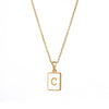 Simple Style Letter Stainless Steel Plating Gold Plated Necklace