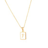 Simple Style Letter Stainless Steel Plating Gold Plated Necklace