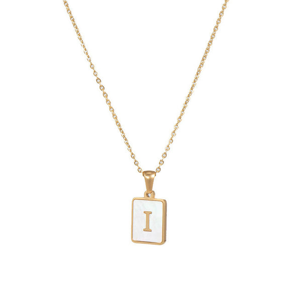 Simple Style Letter Stainless Steel Plating Gold Plated Necklace