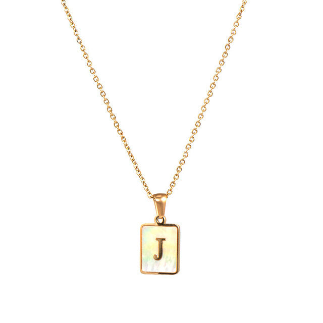 Simple Style Letter Stainless Steel Plating Gold Plated Necklace