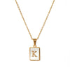 Simple Style Letter Stainless Steel Plating Gold Plated Necklace