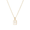 Simple Style Letter Stainless Steel Plating Gold Plated Necklace