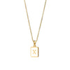 Simple Style Letter Stainless Steel Plating Gold Plated Necklace