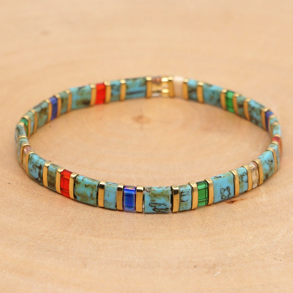 1 Piece Bohemian Rectangle Beaded Women's Bracelets