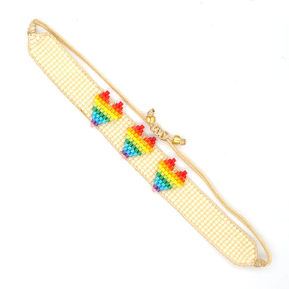 Simple Ethnic Lucky Eyes Miyuki Beads Hand-woven Bracelet