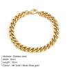 Retro Simple Twist Chain 14k Gold Plated Stainless Steel Bracelet