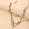 Wholesale Jewelry Fashion Full Rhinestone Tassel Necklace Gooddiy