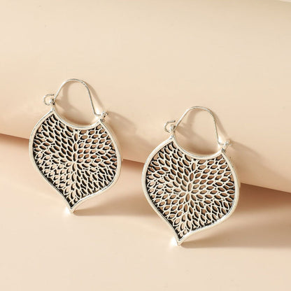 Wholesale Jewelry Retro Simple Hollow Geometric Earrings Gooddiy