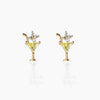 Wholesale Golden Ice Cream Color Zirconium Earrings Gooddiy