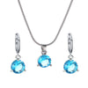 Gooddiy Fashion Geometric Diamond Necklace Earrings Ring Combination Set Wholesale Jewelry