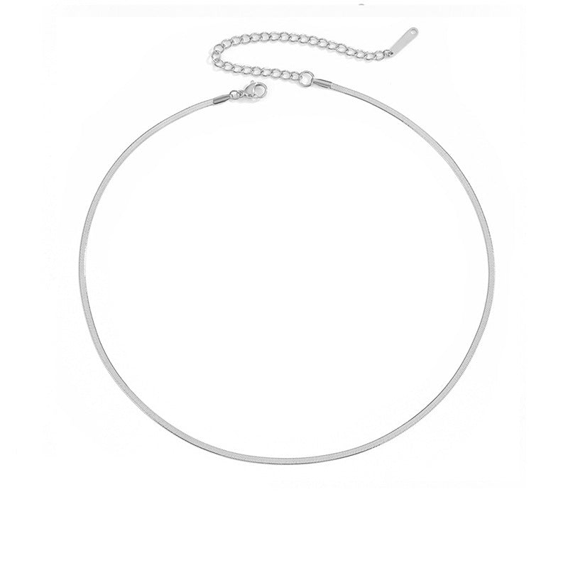 Fashion U Shape Stainless Steel Plating Necklace