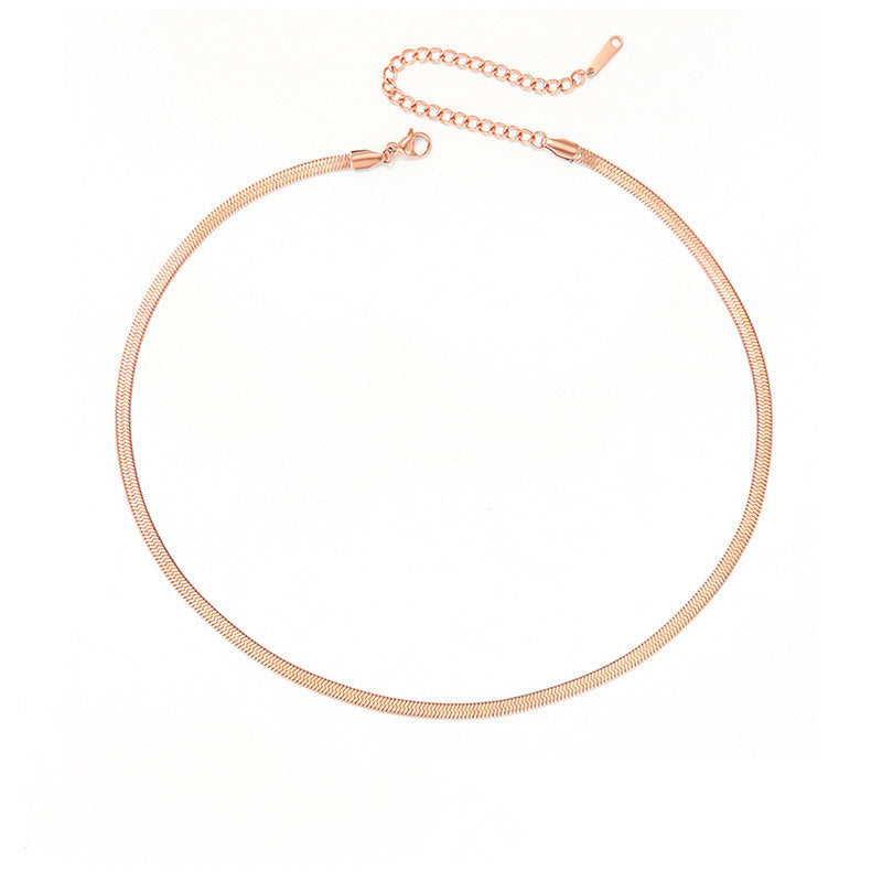 Fashion U Shape Stainless Steel Plating Necklace